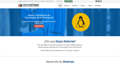 Desktop Screenshot of gruposistemas.com