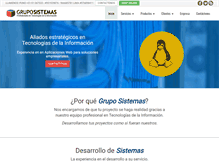 Tablet Screenshot of gruposistemas.com